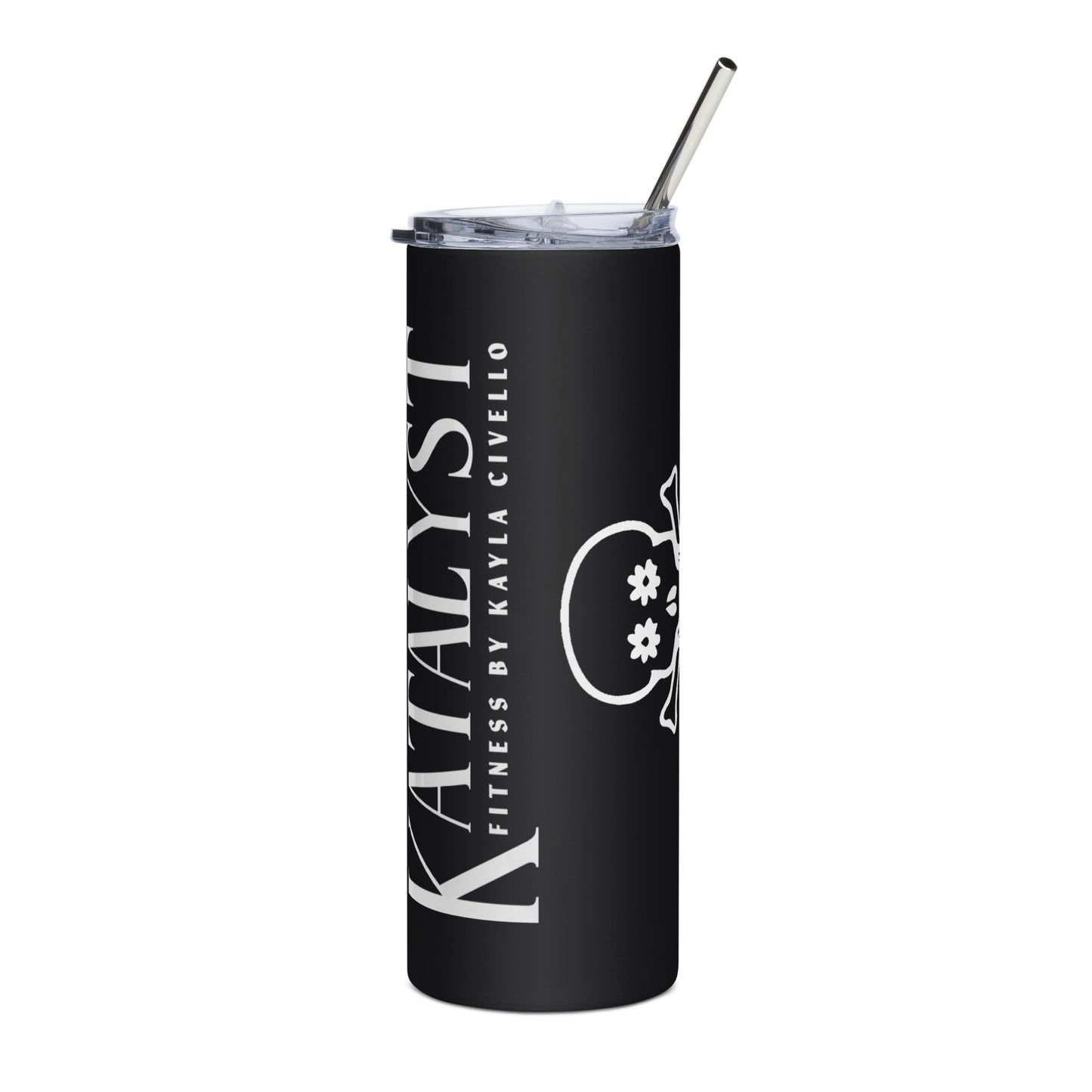 Black stainless steel tumbler