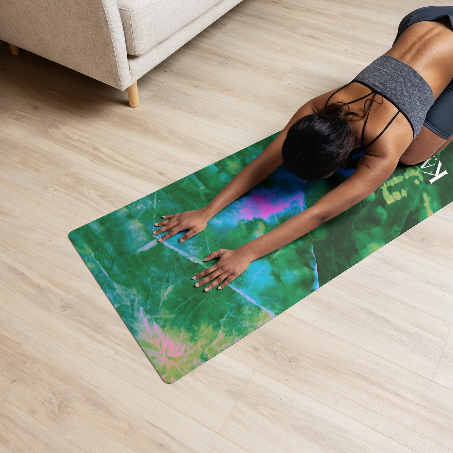 Acid wash yoga mat