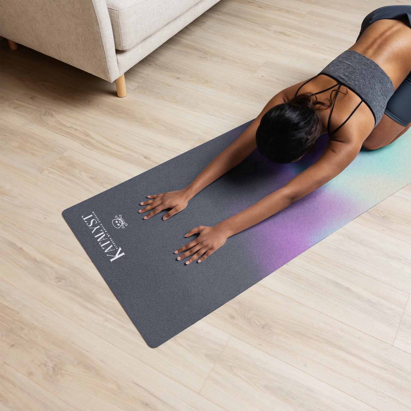 Acid wash yoga mat